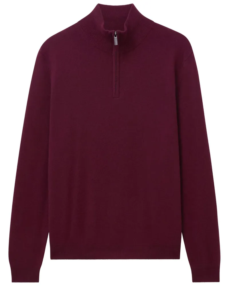Pringle of Scotland Pullover aus Kaschmir mit Reißverschluss - Rot Rot