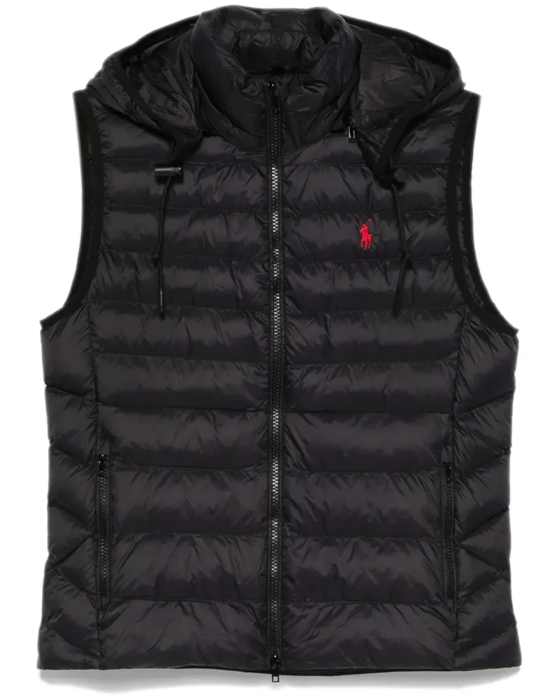 Ralph Lauren Strickweste mit Polo Pony-Stickerei - Blau Blau