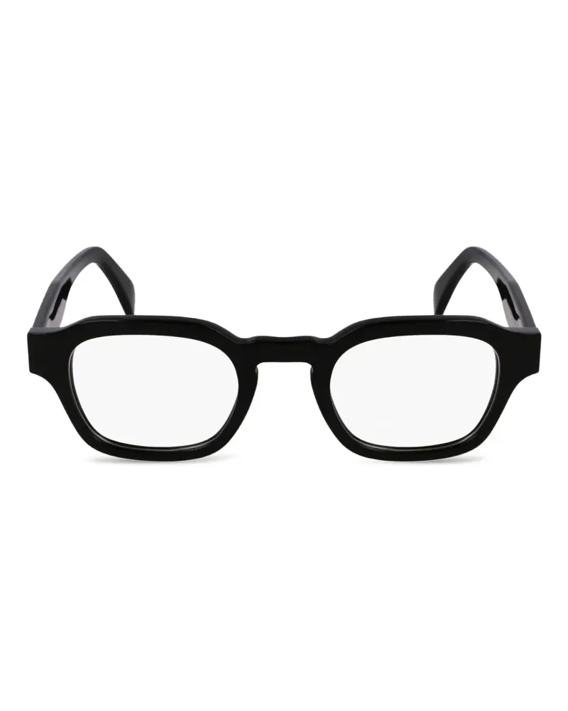Paul Smith Strukturierte Brille mit eckigem Gestell - Schwarz Schwarz