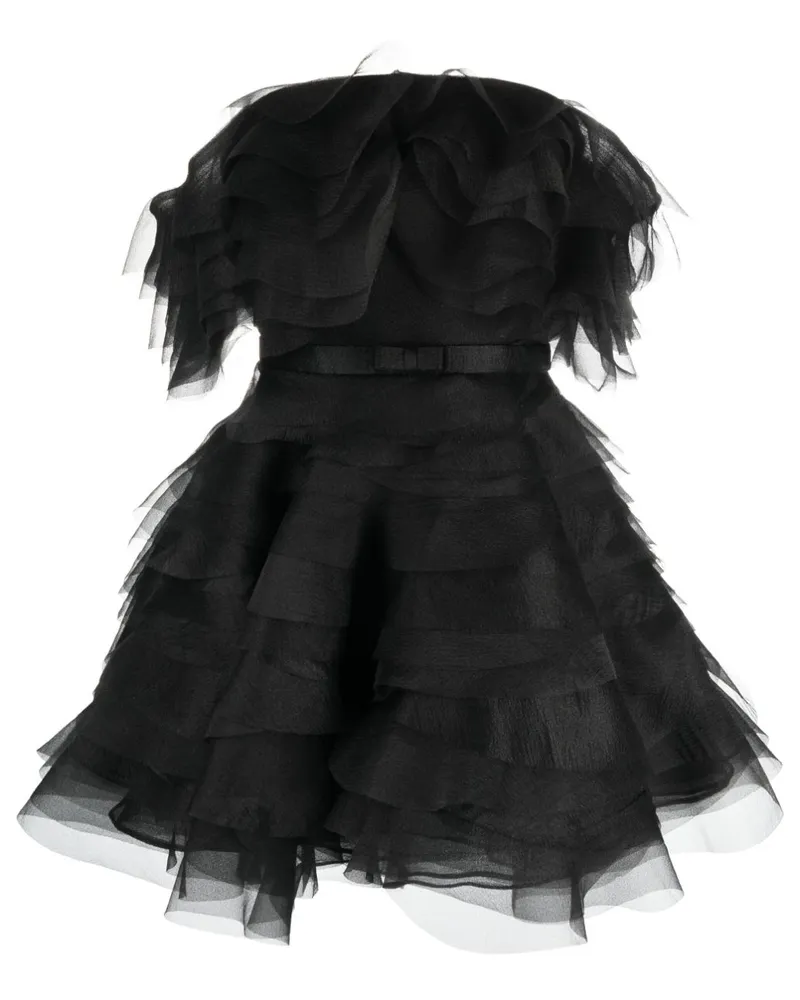 Ana Radu Schulterfreies Minikleid - Schwarz Schwarz