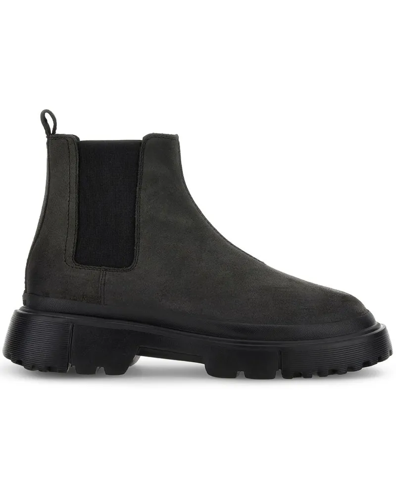Hogan Chelsea-Boots aus Wildleder - Schwarz Schwarz