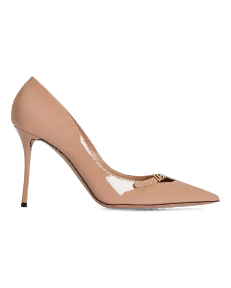 Dolce & Gabbana Pumps aus Lackleder - Nude Nude