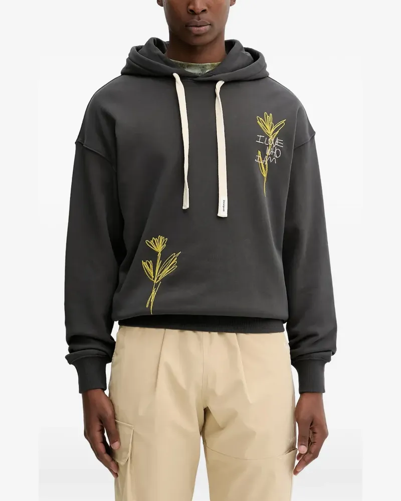 Desigual floral hooded sweatshirt - Grau Grau