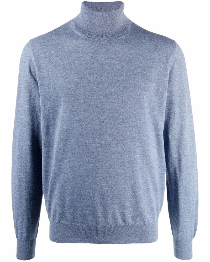 Canali Pullover mit Rollkragen - Blau Blau