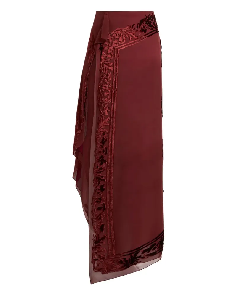 Etro Semi-transparenter Midirock - Rot Rot