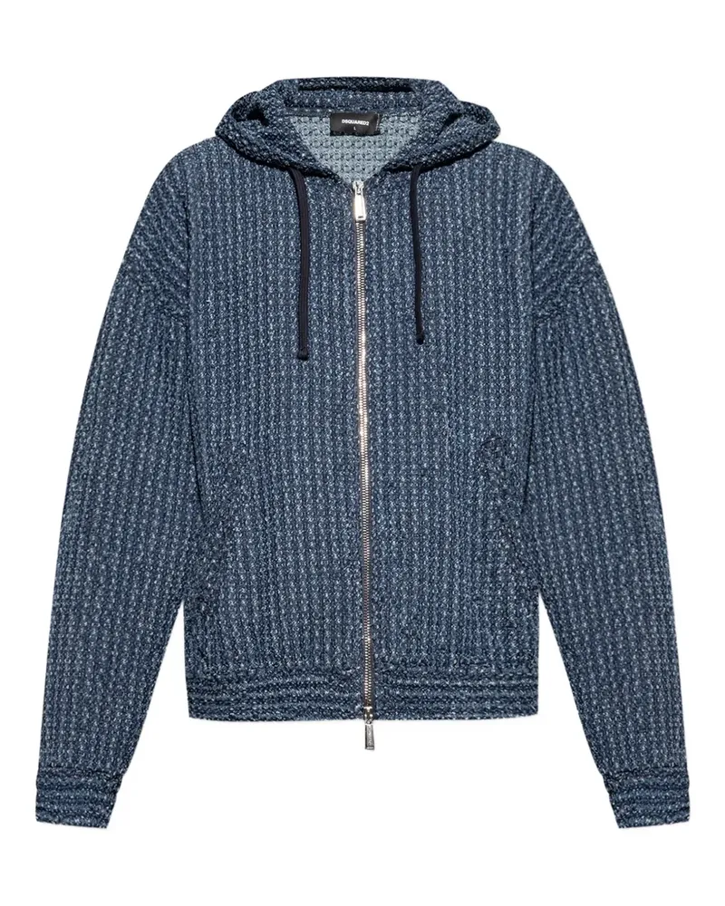 Dsquared2 Kapuzenjacke mit Reißverschluss - Blau Blau