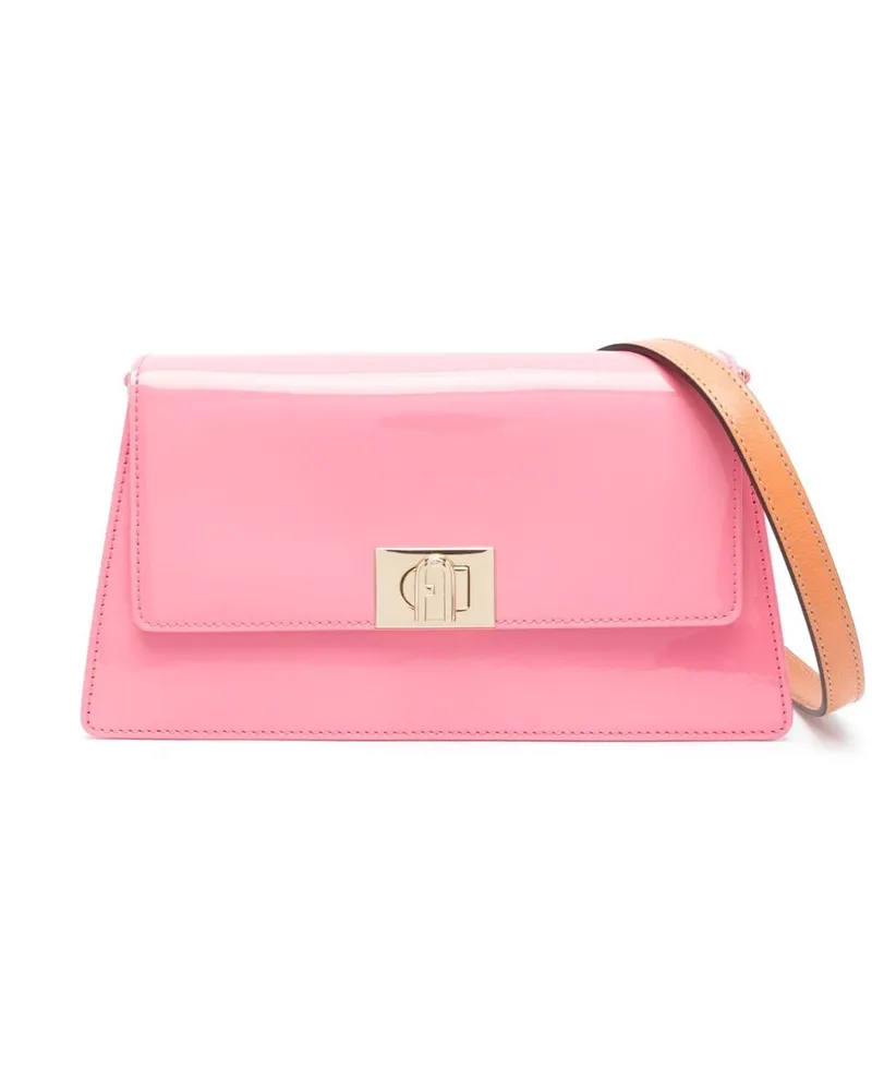 Furla Umhängetasche aus Lackleder - Rosa Rosa
