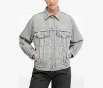 Trucker Acid-Wash-Jeansjacke - Grau