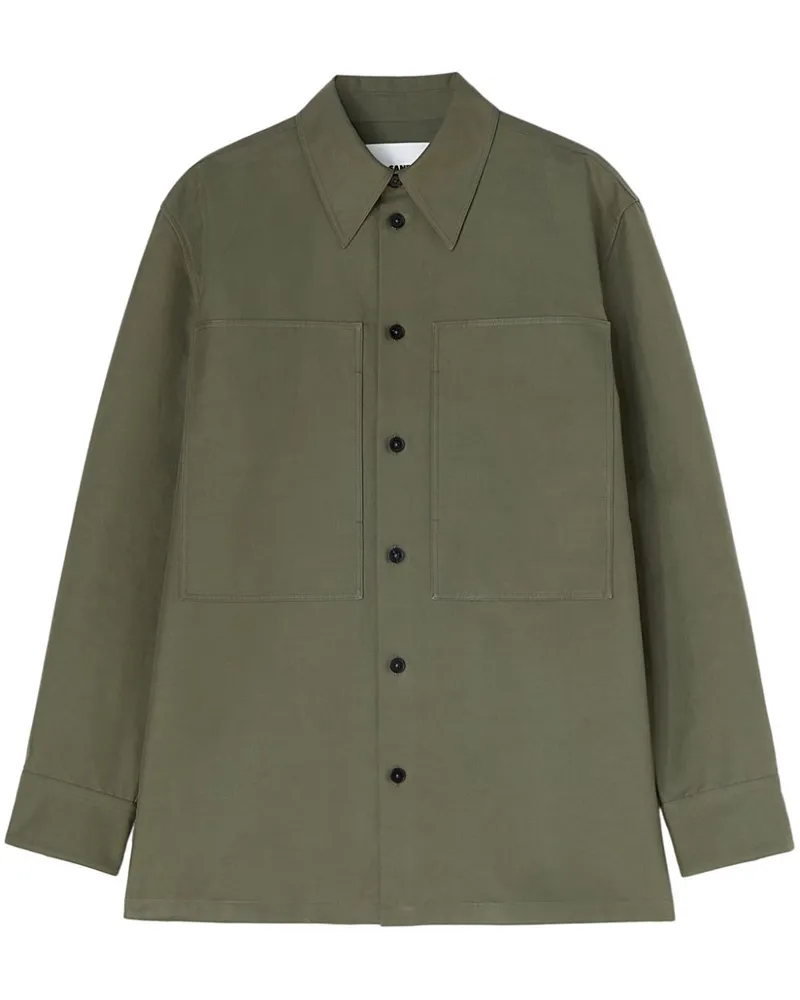 Jil Sander Klassisches Hemd - Grün Grün