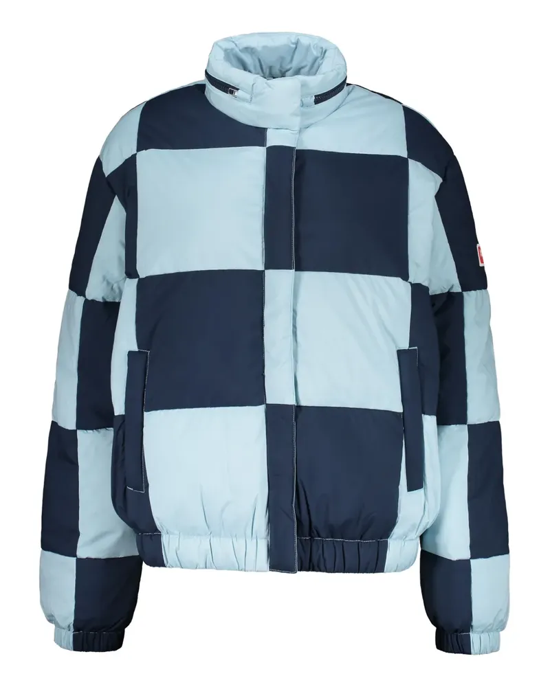 Kenzo Steppjacke mit Schachbrett-Print - Blau Blau