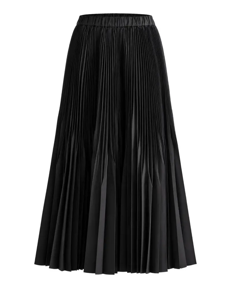 MEIMEIJ pleated A-line maxi skirt - Schwarz Schwarz