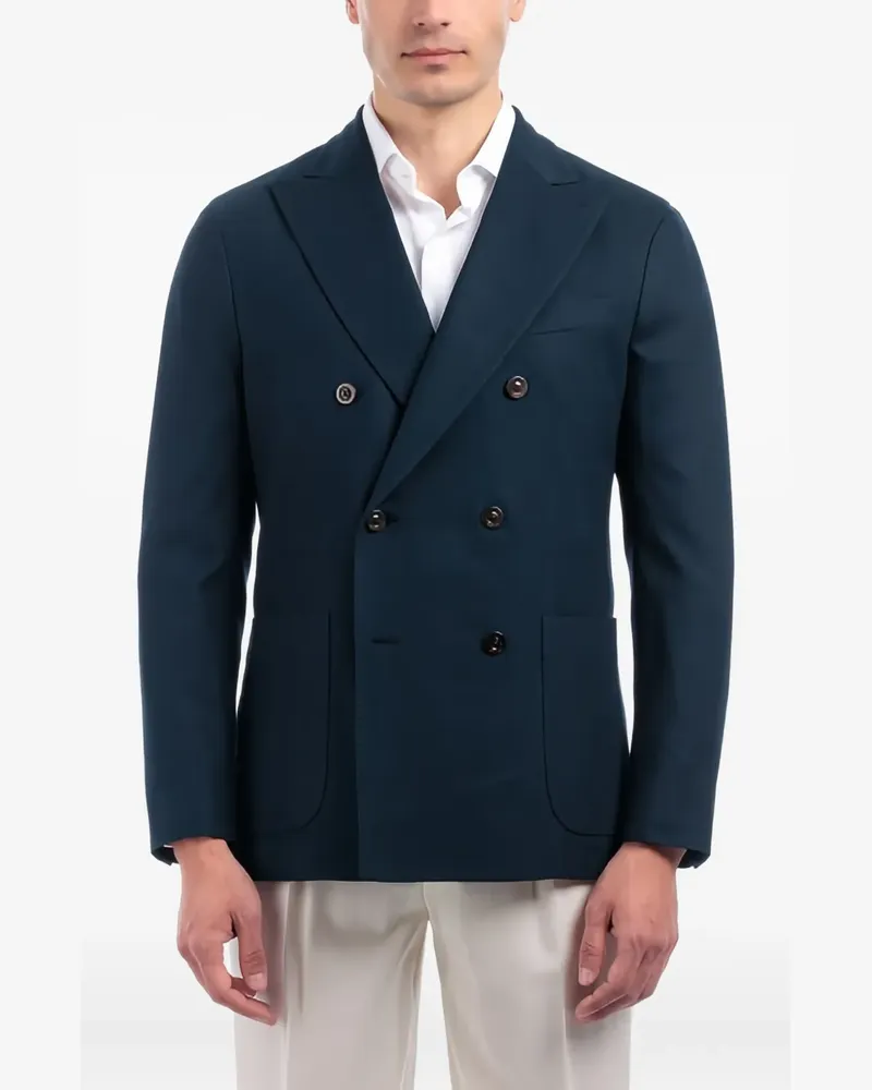 Boglioli peak-lapel double-breasted blazer - Blau Blau
