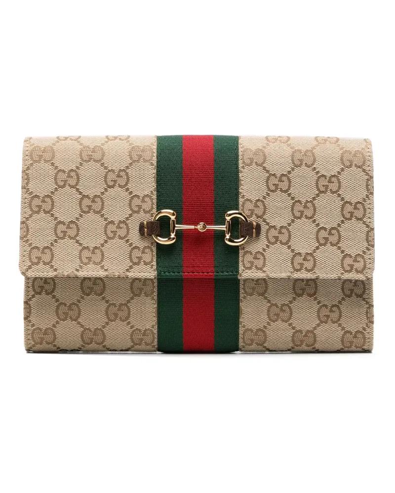 Gucci Horsebit GG Supreme tote bag - Nude Nude