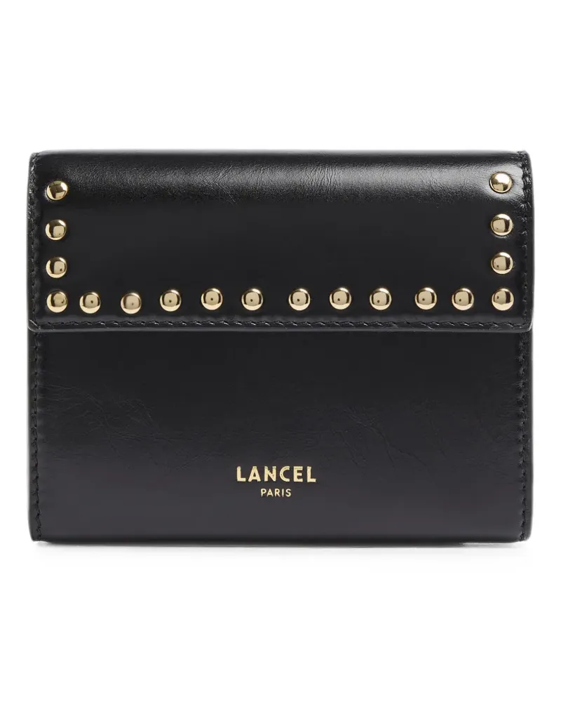 Lancel studded leather flap wallet - Schwarz Schwarz