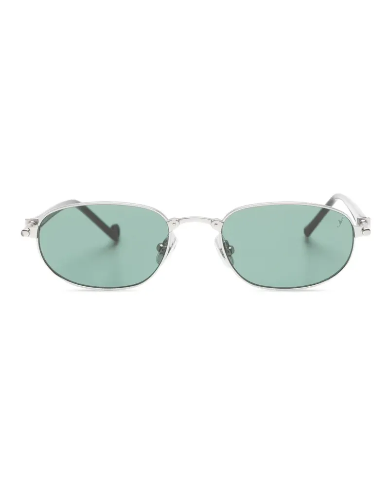 Eyepetizer Riad Sonnenbrille mit ovalem Gestell - Silber Silber