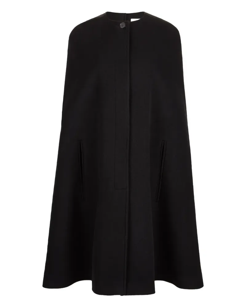 Nina Ricci Klassisches Cape - Schwarz Schwarz