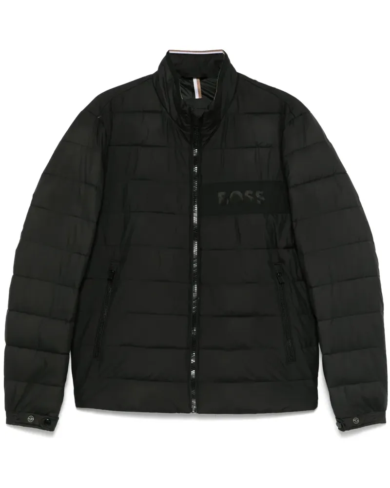 HUGO BOSS Wasserabweisende Jacke - Schwarz Schwarz