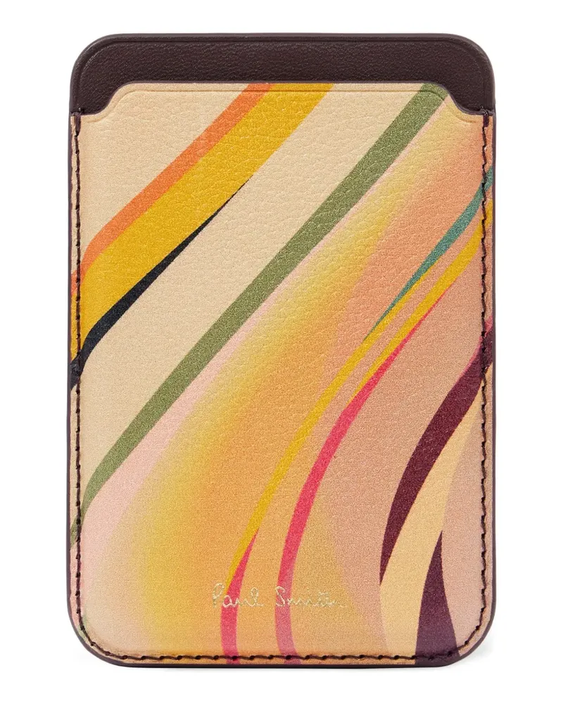 Paul Smith MagSafe Swirl-print iPhone cardholder - Nude Nude