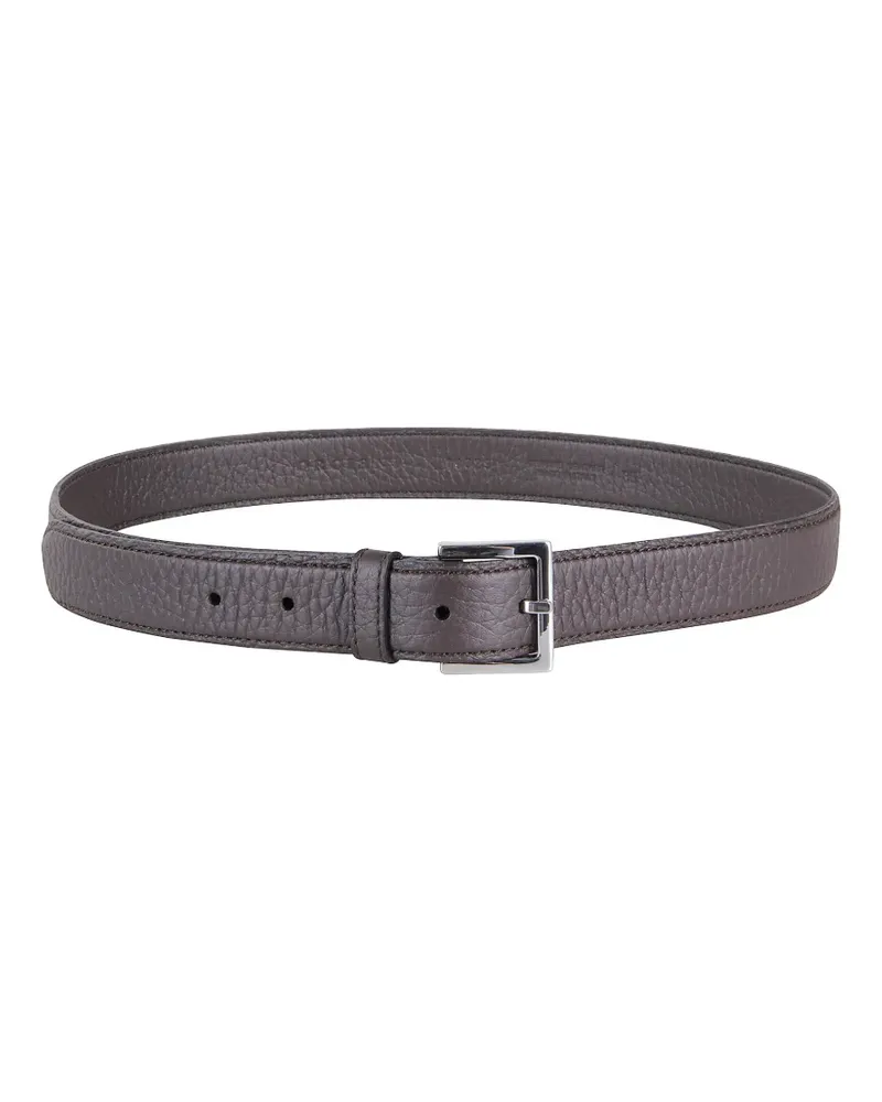Orciani buckled leather belt - Braun Braun