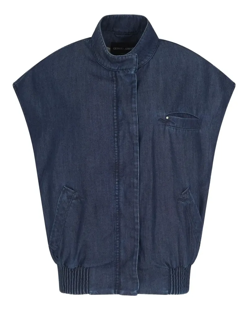 Giorgio Armani Klassische Jeansweste - Blau Blau