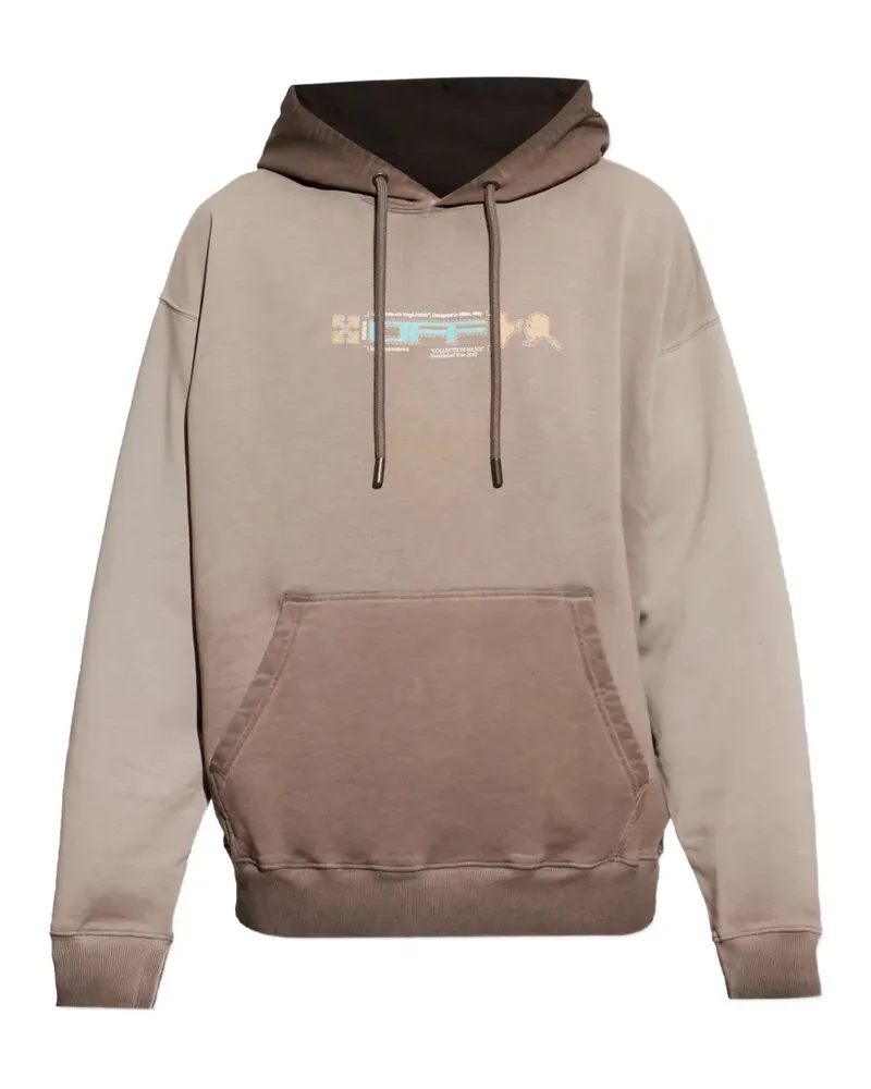 OFF-WHITE Hoodie mit Pfeil-Print - Braun Braun