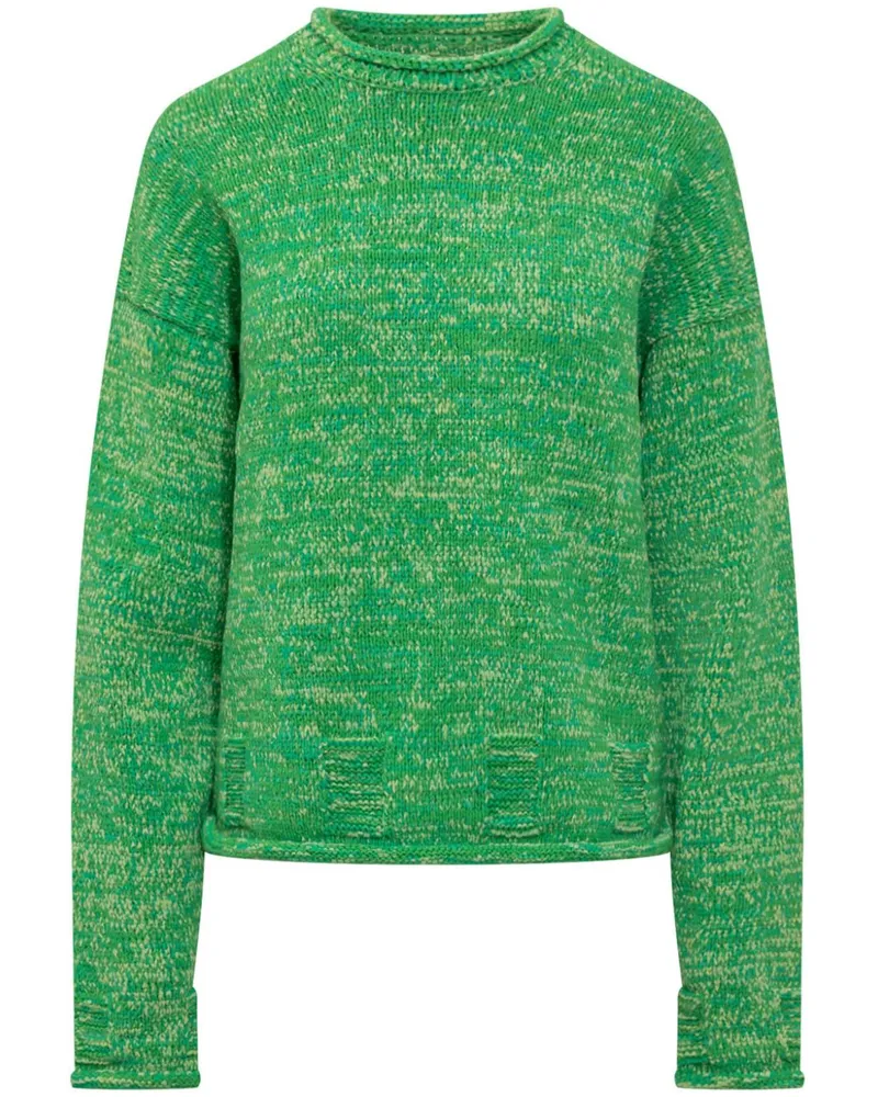 J.W.Anderson Melierter Strickpullover - Grün Grün