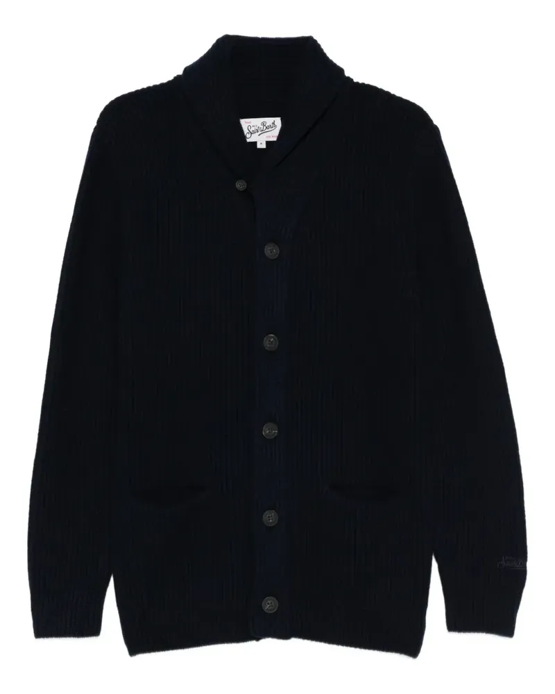 MC2 Saint Barth Geknöpfter Cardigan mit Schalkragen - Blau Blau