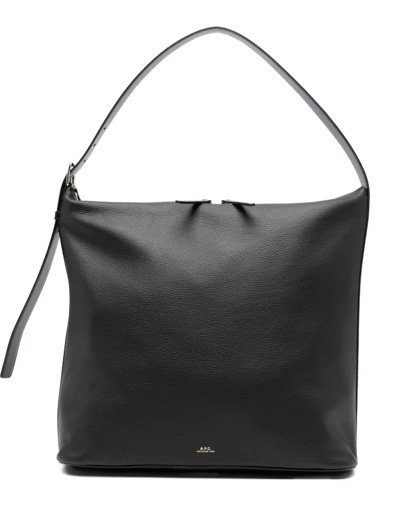 A.P.C. Tote Bag mit Reißverschluss - Schwarz Schwarz