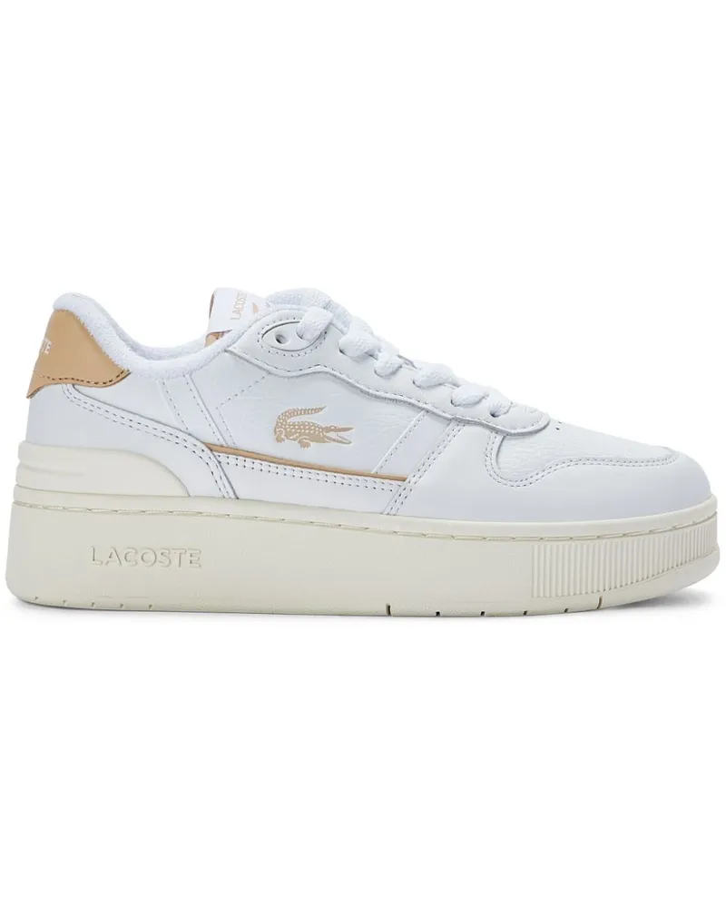 Lacoste T-Clip Plateau-Sneakers - Weiß Weiß