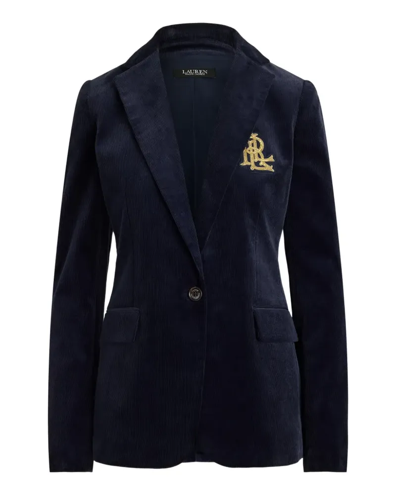 Ralph Lauren Cordblazer mit Bullion-Patch - Blau Blau