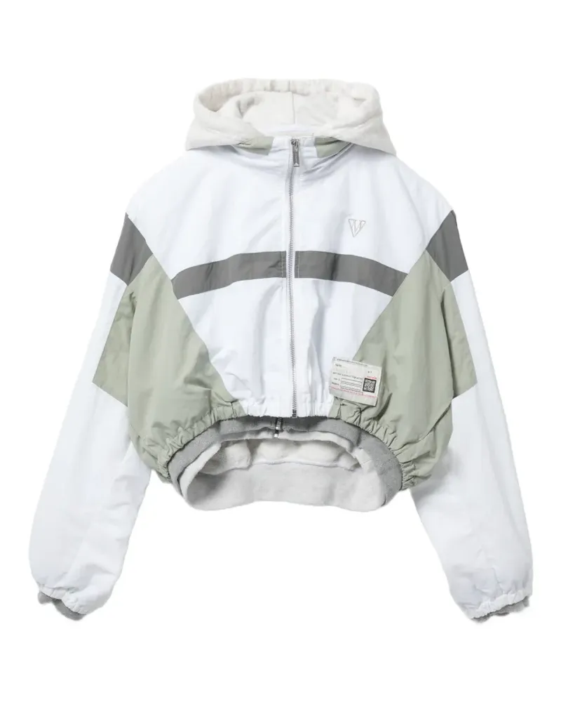 MIHARAYASUHIRO Reißverschlussjacke im Layering-Look - Weiß Weiß