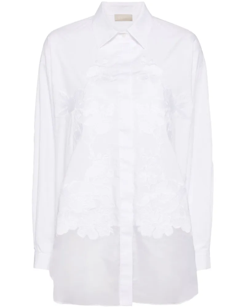 Elie Saab Besticktes Hemd - Weiß Weiß