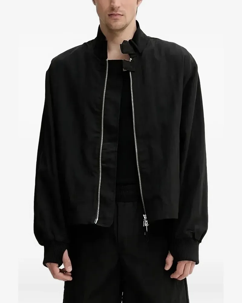 Won Hundred Bomberjacke mit Reißverschluss - Schwarz Schwarz