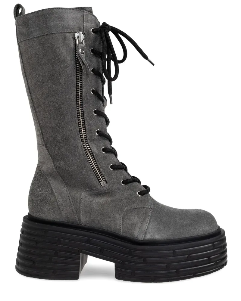 Attilio Giusti Leombruni Stiefel mit Schnürung - Grau Grau