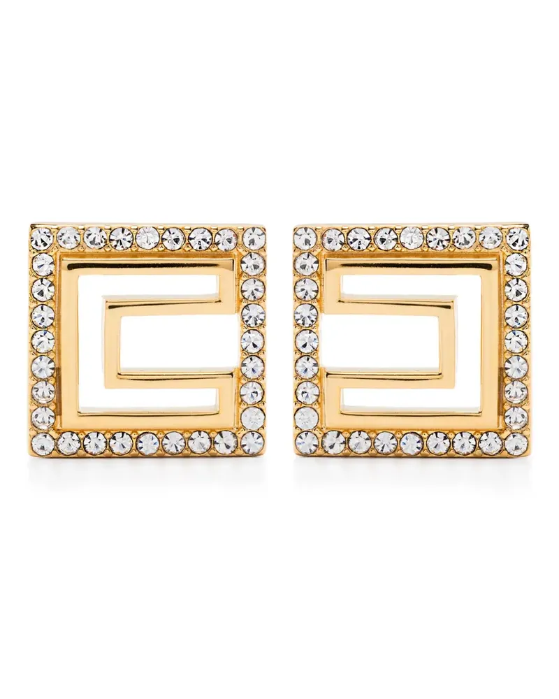Elisabetta Franchi Ohrringe mit Strass - Gold Gold