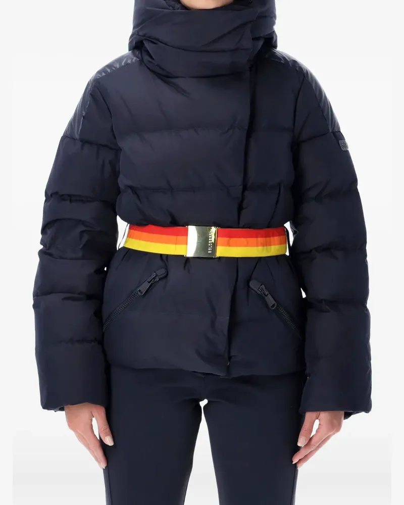 GOLDBERGH hooded belt-detail ski jacket - Blau Blau