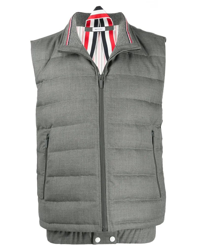 Thom Browne Daunen-Skiweste - Grau Grau