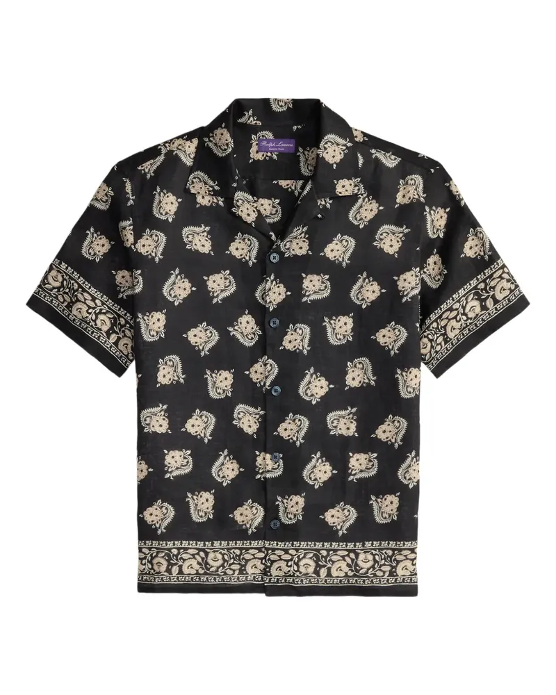 Ralph Lauren Hemd mit Print - Schwarz Schwarz