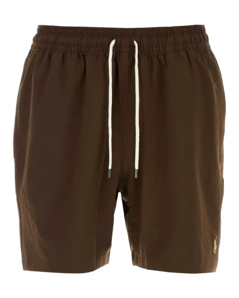 Ralph Lauren Badeshorts mit Logo-Stickerei - Braun Braun