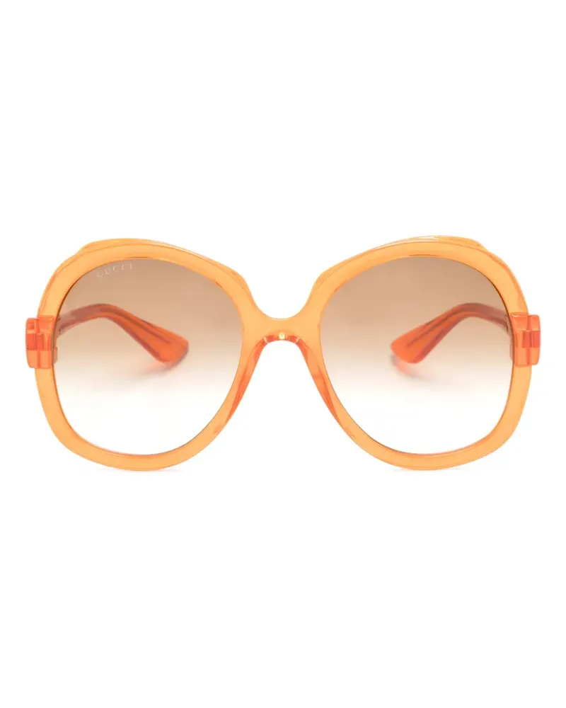 Gucci Sonnenbrille mit Oversized-Gestell - Orange Orange