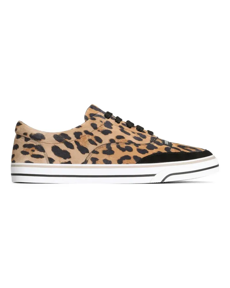 Dolce & Gabbana Sneakers mit Leopardenprint - Nude Nude