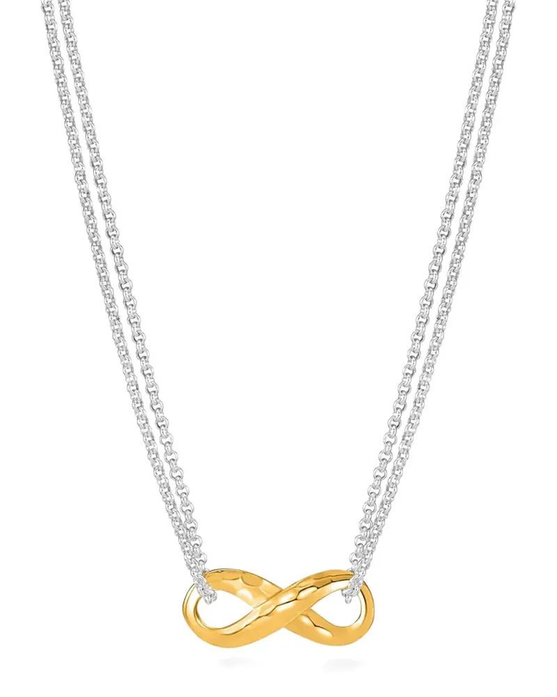 Dower & Hall Entwined Infinity Halskette mit Anhänger - Gold Gold