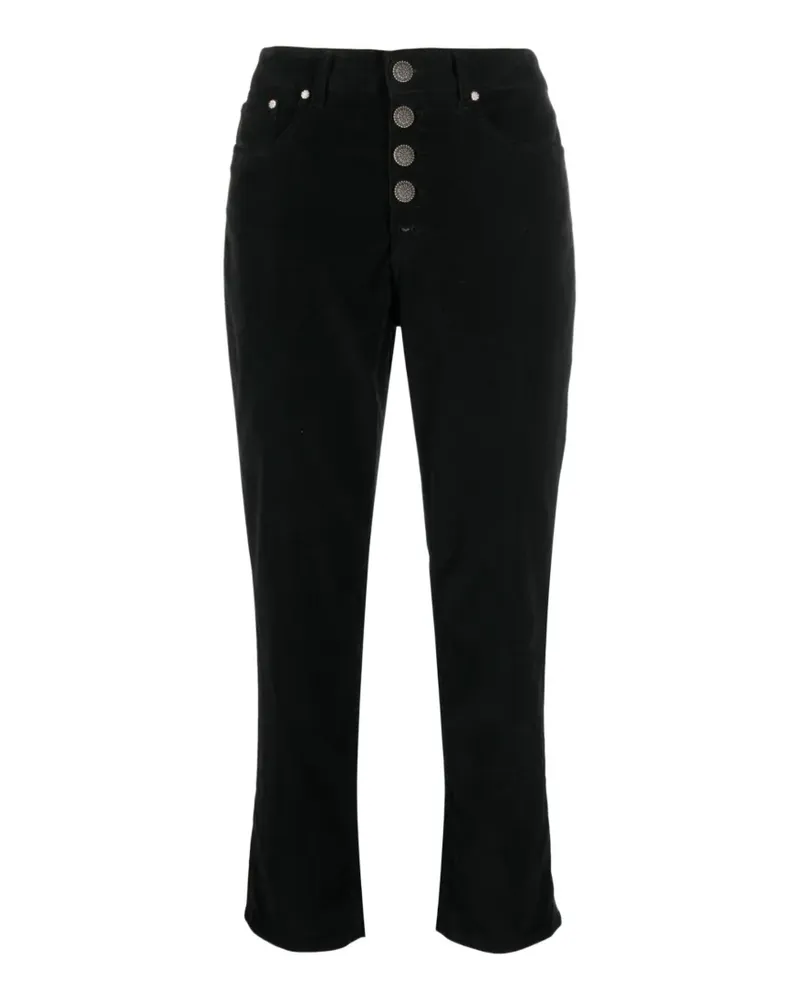 Dondup Koons buttoned trousers - Schwarz Schwarz