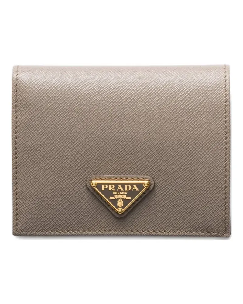 Prada Portemonnaie aus Saffiano-Leder - Nude Nude
