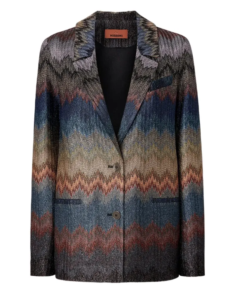 Missoni Sakko mit Zickzackmuster - Blau Blau