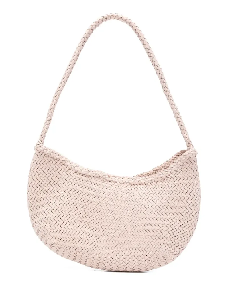 Dragon Diffusion Geflochtene Nova Luna Schultertasche - Nude Nude