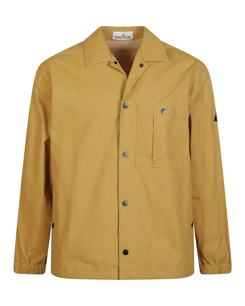 Stone Island Klassisches Hemd - Gelb Gelb