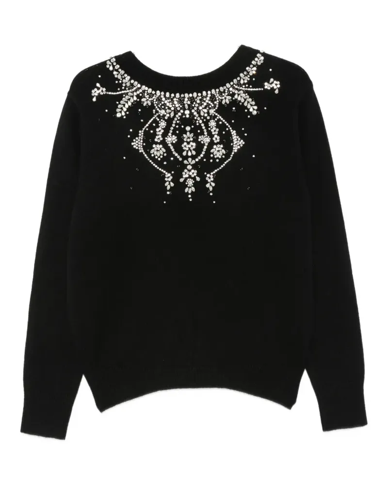 Circus Hotel low-cut back sweater - Schwarz Schwarz