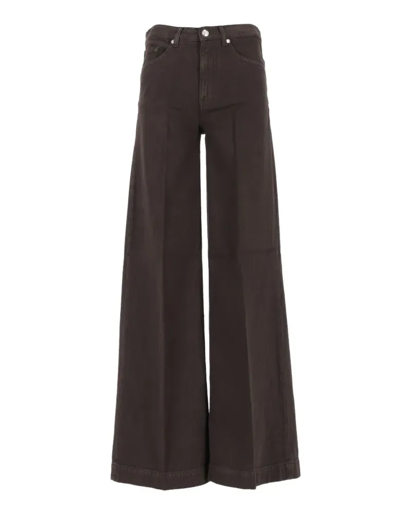 nine:inthe:morning Nadia Wide-Leg-Jeans - Braun Braun