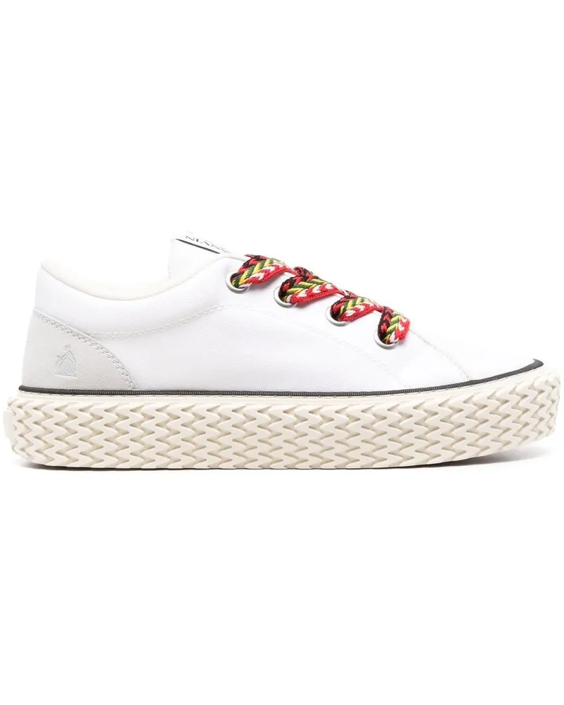 Lanvin Sneakers mit Logo - Weiß Weiß